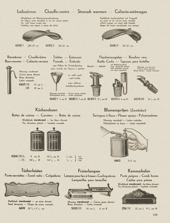 Bing Hausgeräte Küchengeräte 1936
