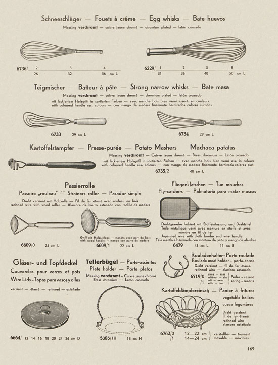 Bing Hausgeräte Küchengeräte 1936