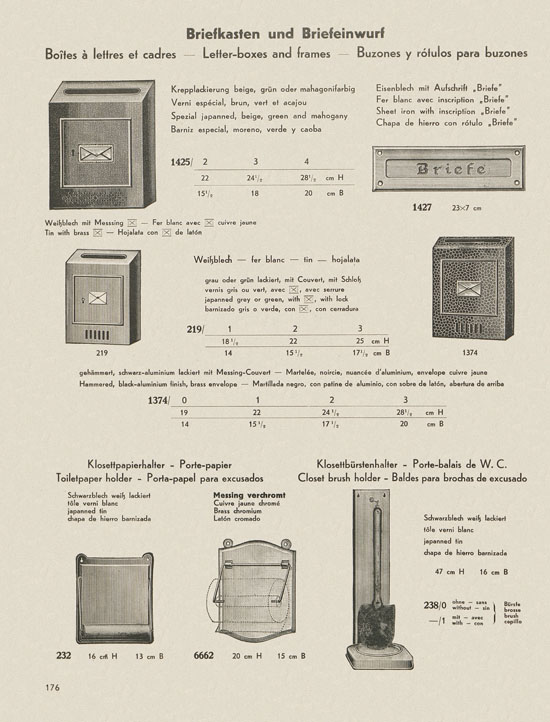Bing Hausgeräte Küchengeräte 1936