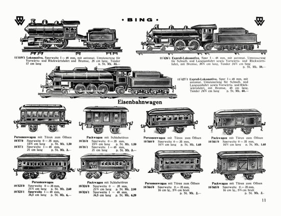 Bing Spielwaren-Katalog 1929