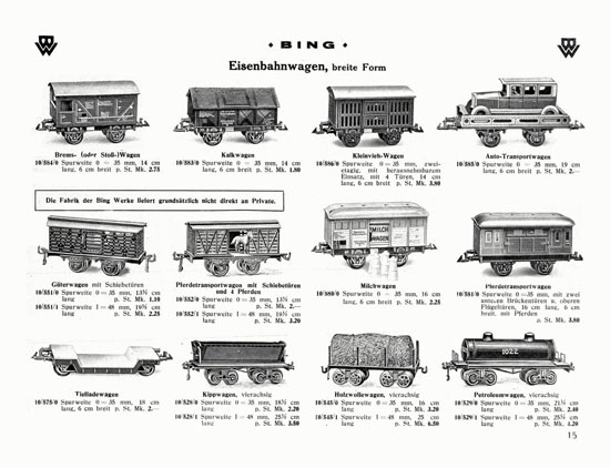 Bing Spielwaren-Katalog 1929