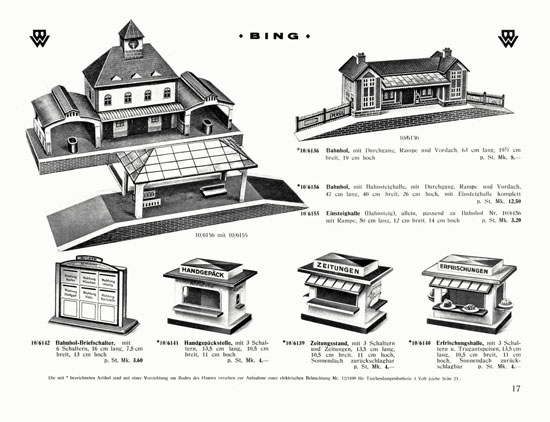 Bing Spielwaren-Katalog 1929