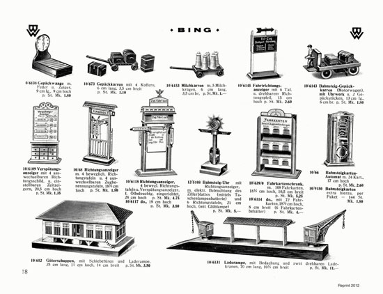 Bing Spielwaren-Katalog 1929