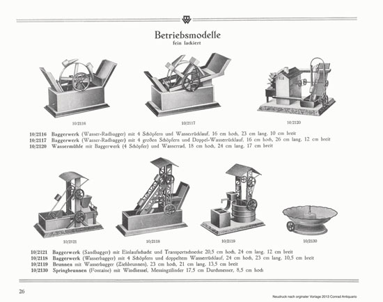 Bing Spielwaren Neuheiten 1929