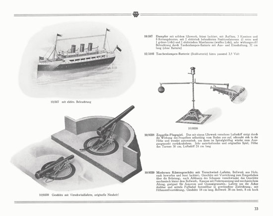 Bing Spielwaren Neuheiten 1929