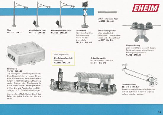 Seite 13 Brawa Katalog 1963-1964