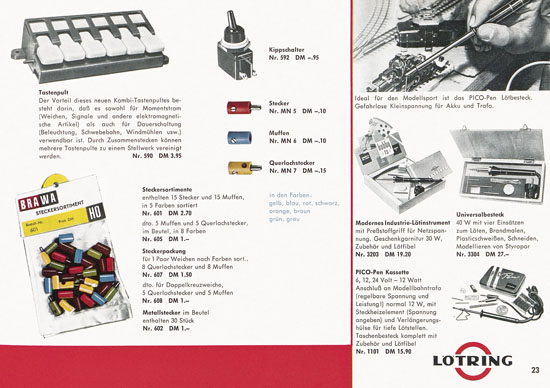 Seite 23 Brawa Katalog 1963-1964