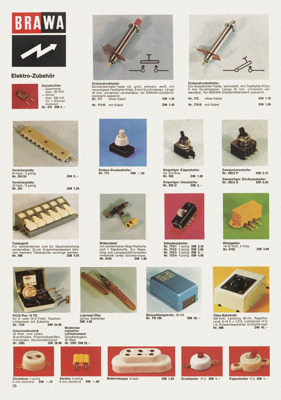 Brawa Hauptkatalog 1971-1972