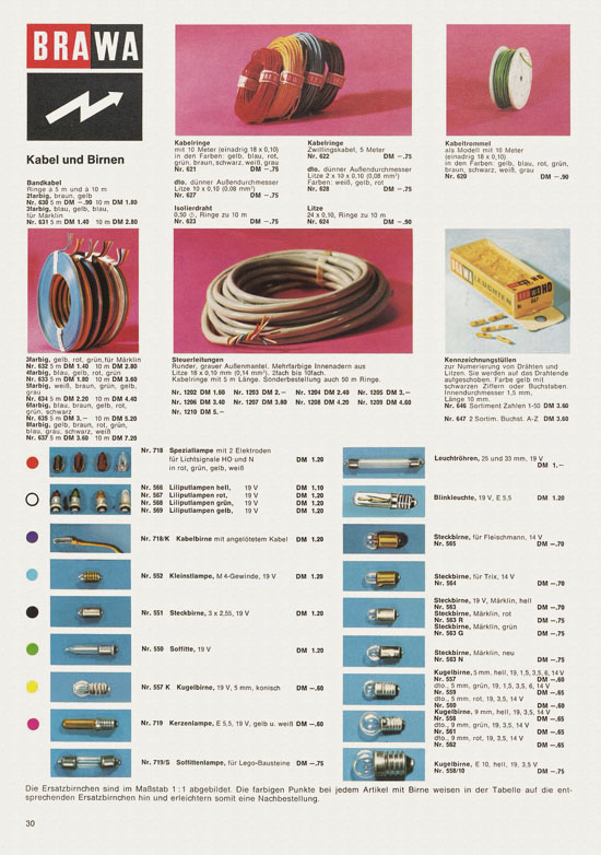 Brawa Hauptkatalog 1971-1972