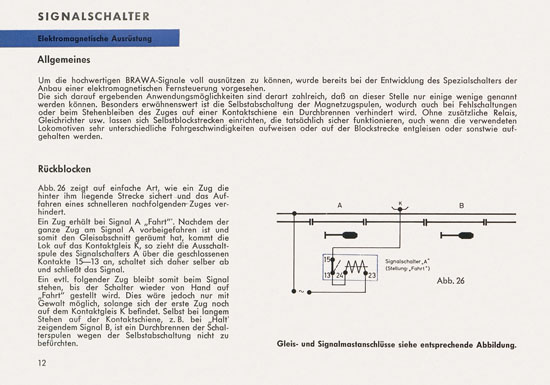 BRAWA Lichtsignale Katalog 1965