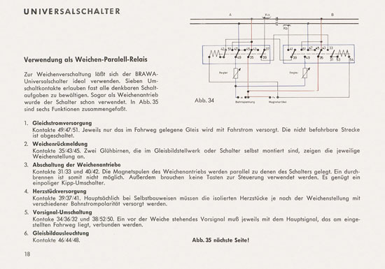 BRAWA Lichtsignale Katalog 1965