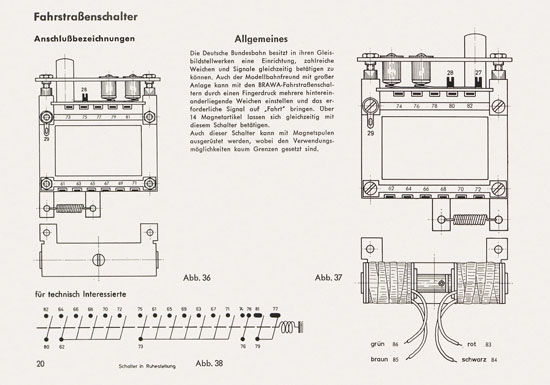 BRAWA Lichtsignale Katalog 1965