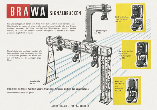 BRAWA Lichtsignale Katalog 1965