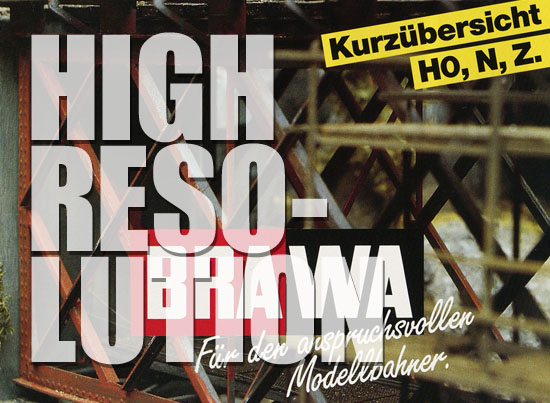 Brawa Prospekt Kurzübersicht 1987-1988