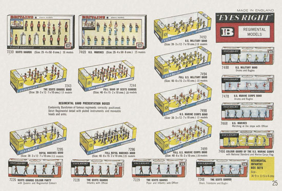 Britains Models catalogue 1968