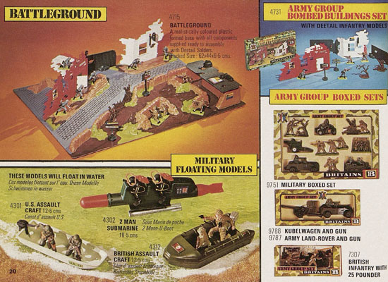 Britains Miniature world of life-like models catalog 1978