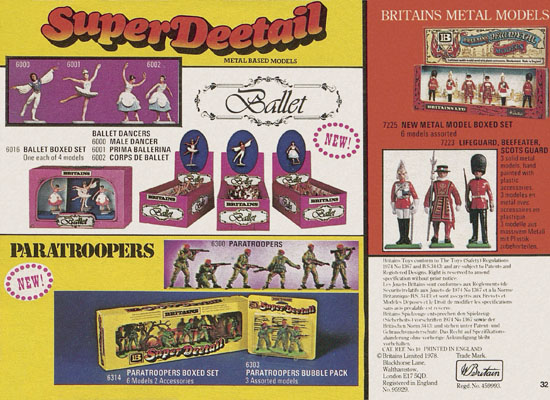 Britains Miniature world of life-like models catalog 1978