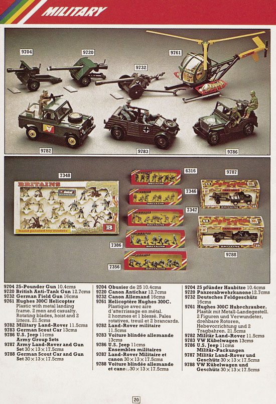 Britains Toy catalogue 1982