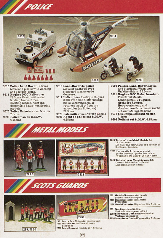 Britains Toy catalogue 1982