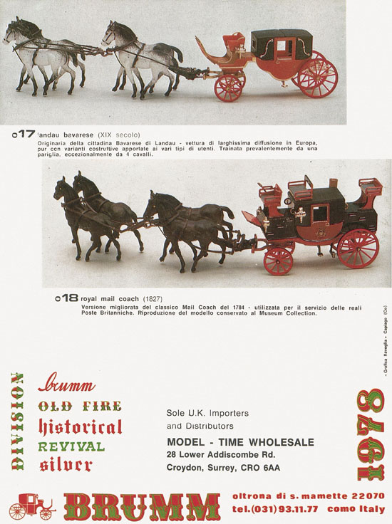 Brumm Katalog Catalogo 1978