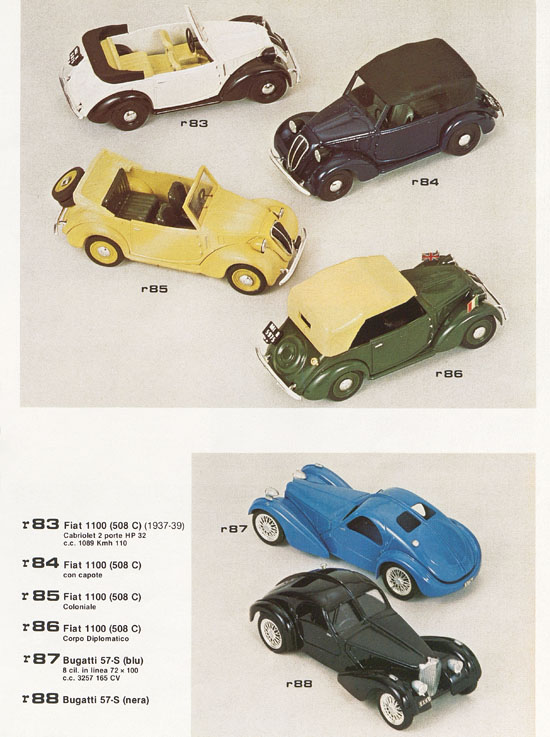 Brumm Katalog Catalogo 1982