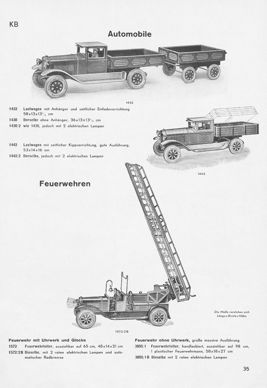 Seite 37 Karl Bub Spielwarenfabrik Nürnberg Katalog 1935