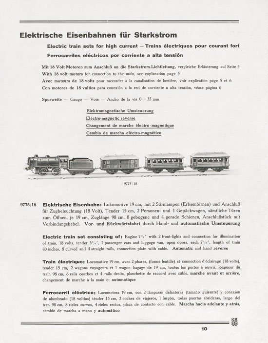 Karl Bub Spielwarenfabrik Nürnberg Katalog 1933