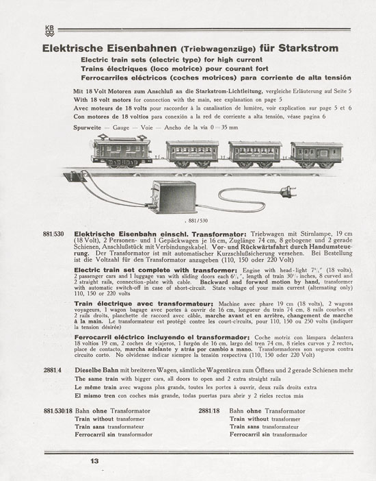 Karl Bub Spielwarenfabrik Nürnberg Katalog 1933