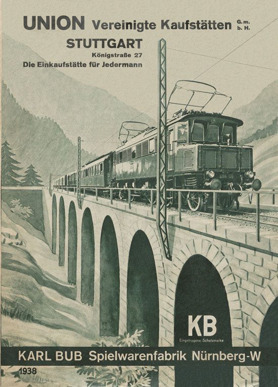 Karl Bub Spielwarenfabrik Nürnberg Katalog 1938