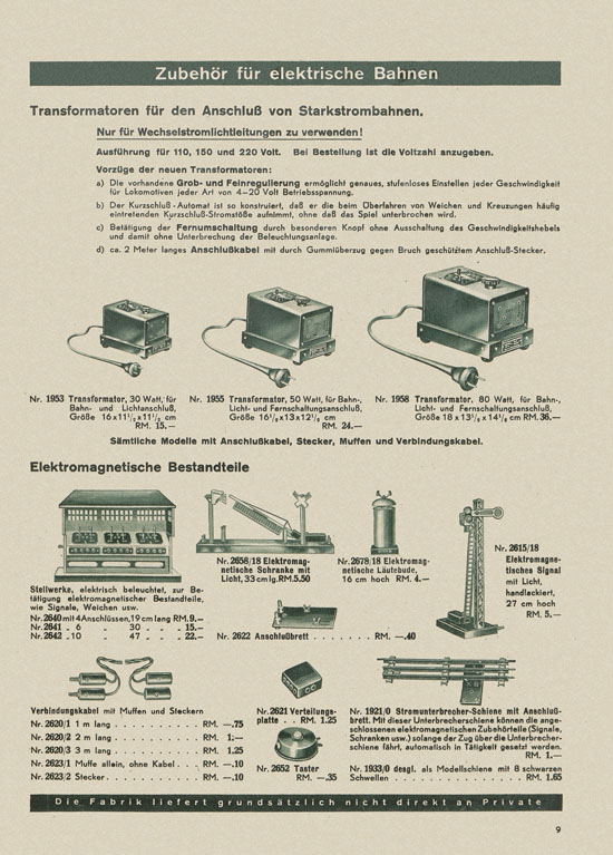 Karl Bub Spielwarenfabrik Nürnberg Katalog 1938