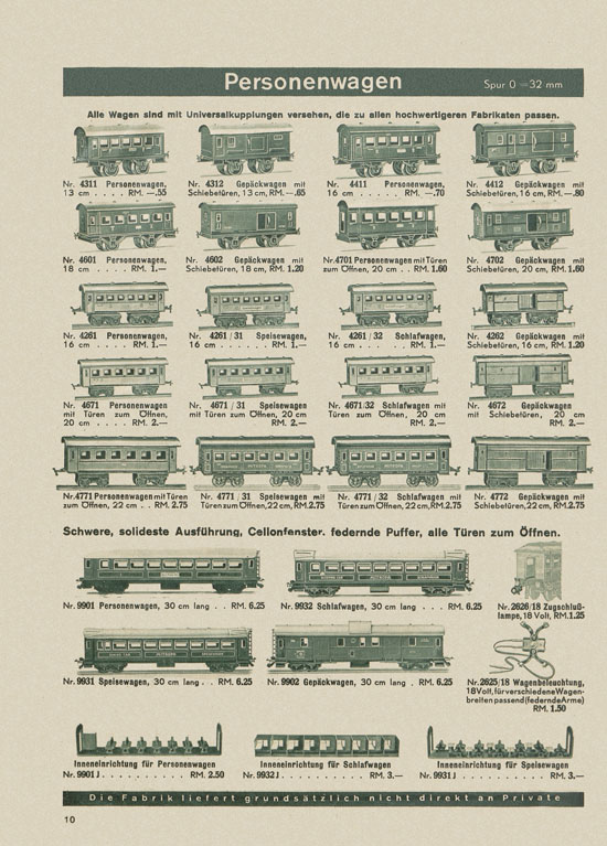 Karl Bub Spielwarenfabrik Nürnberg Katalog 1938