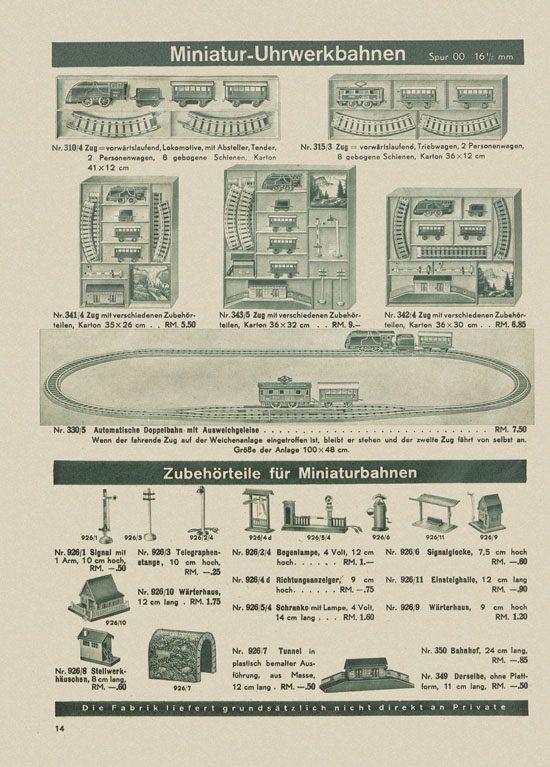 Karl Bub Spielwarenfabrik Nürnberg Katalog 1938