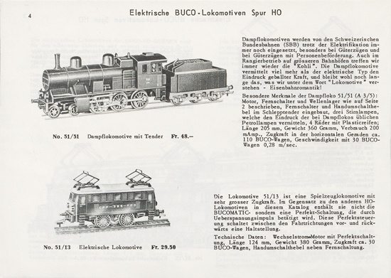 Seite 4 Buco Katalog 1955-1956