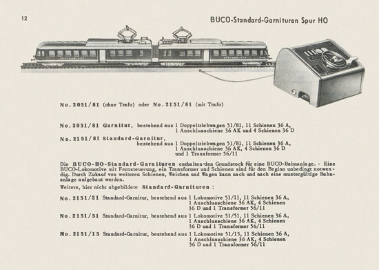 Buco Katalog 1956-1957