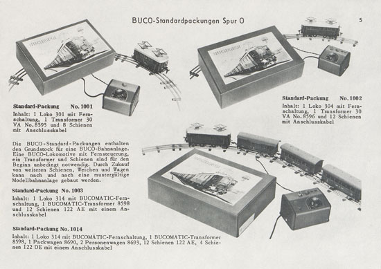 Seite 5 BUCO Spur 0 Katalog 1956-1957