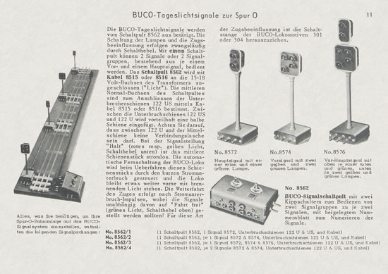 Seite 11 BUCO Spur 0 Katalog 1956-1957