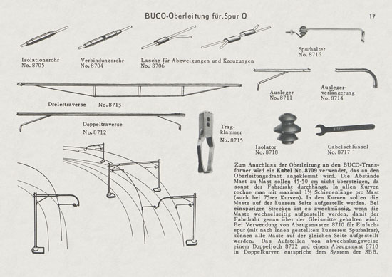Seite 17 BUCO Spur 0 Katalog 1956-1957