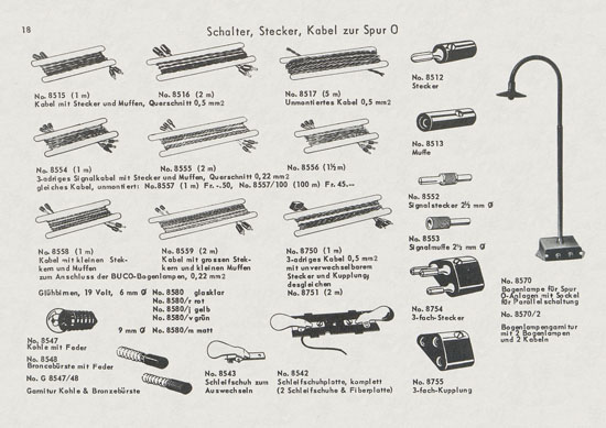 Seite 18 BUCO Spur 0 Katalog 1956-1957