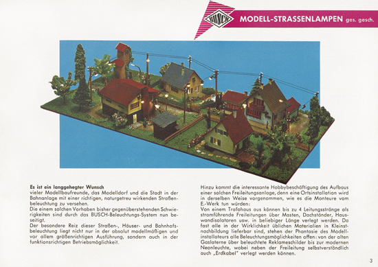 Seite 3 Busch Modelle Katalog 1962-1963
