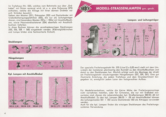Seite 4 Busch Modelle Katalog 1962-1963