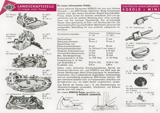 Busch Modelle Katalog 1962-1963