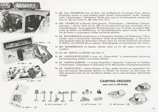 Seite 13 Busch Modelle Katalog 1962-1963