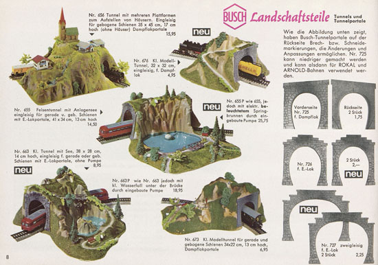 Busch Modelle Katalog 1963-1964