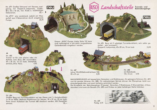 Busch Modelle Katalog 1963-1964