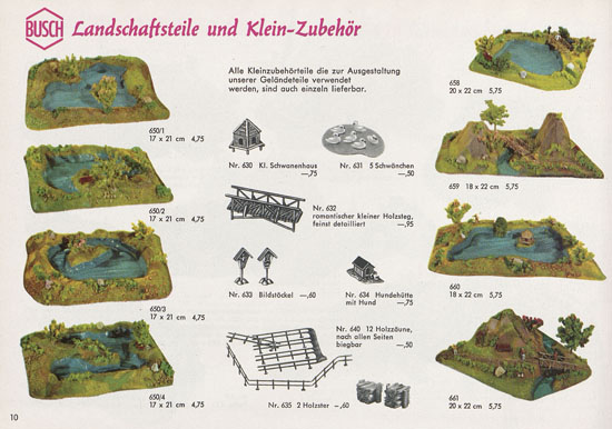 Busch Modelle Katalog 1963-1964