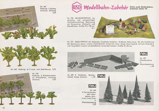 Busch Modelle Katalog 1963-1964