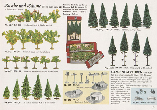 Busch Modelle Katalog 1966-1967