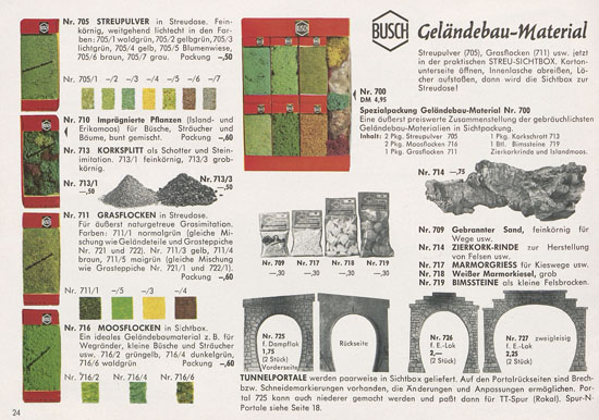 Busch Modelle Katalog 1966-1967