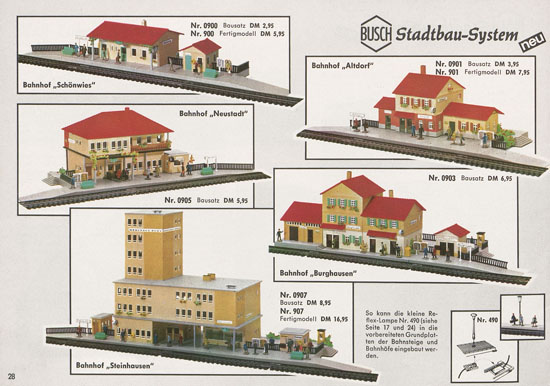 Busch Modelle Katalog 1966-1967