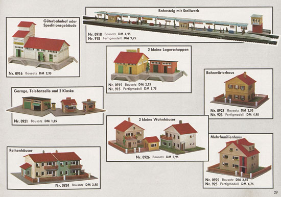 Busch Modelle Katalog 1966-1967